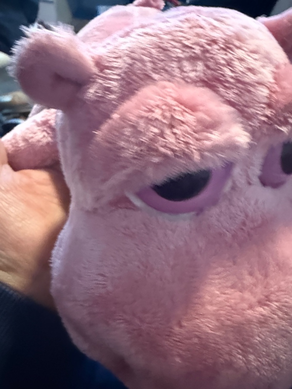 Plush Pink Hippo Small Pet Toy - Soft Snuggly Companion